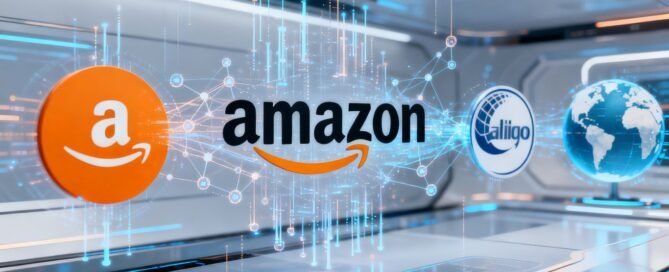 Amazon DSP advertising interface with brand logos.