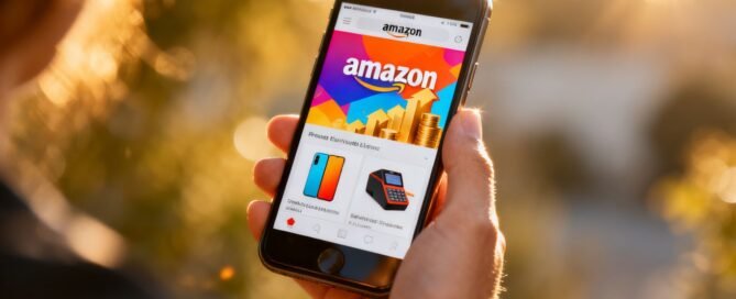 Amazon product page on a smartphone screen
