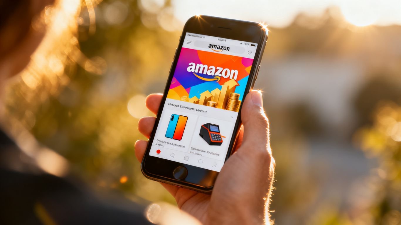 Amazon product page on a smartphone screen